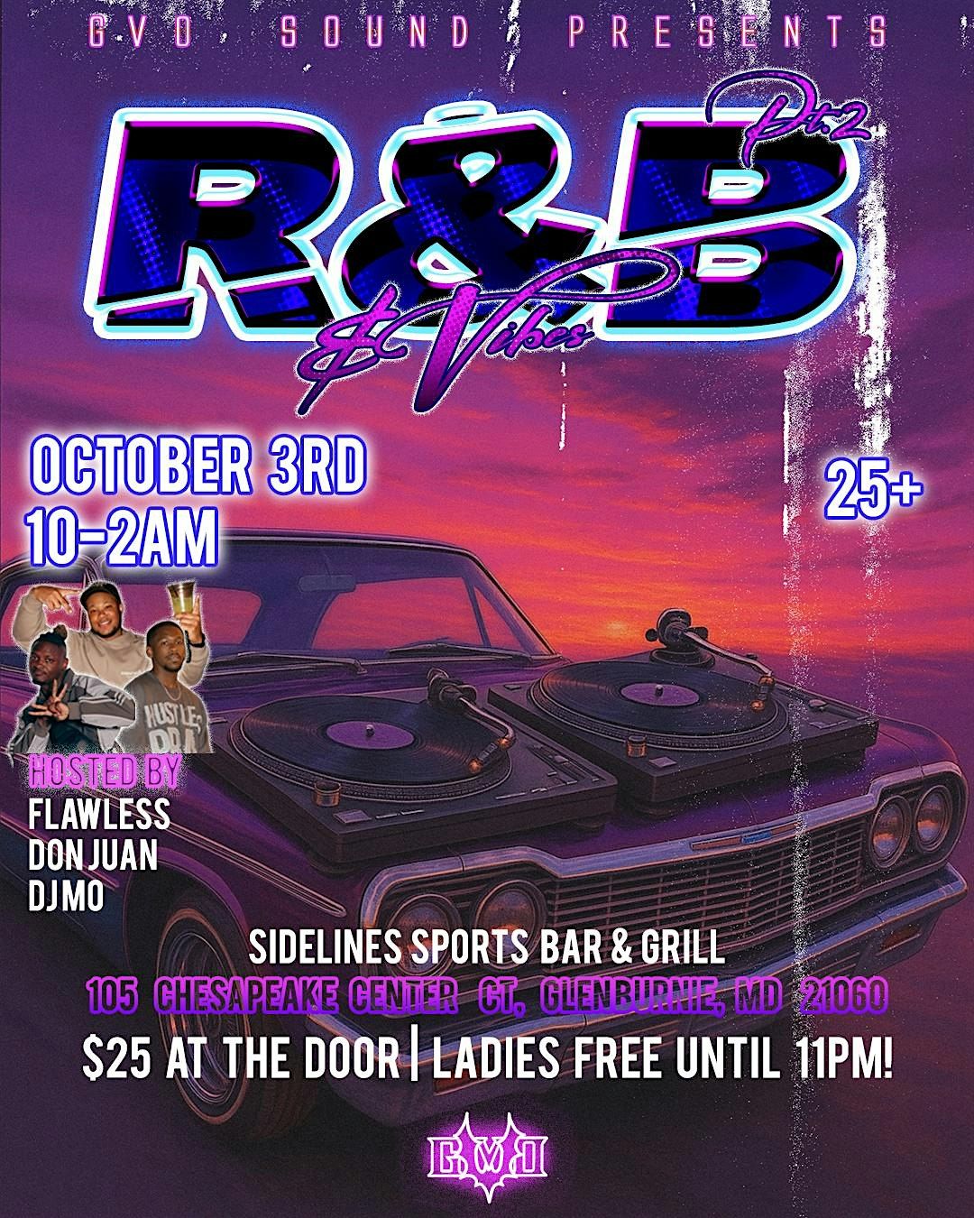 GVO SOUND PRESENTS: R&B & VIBES 2, 3 October | Event in Glen Burnie | AllEvents