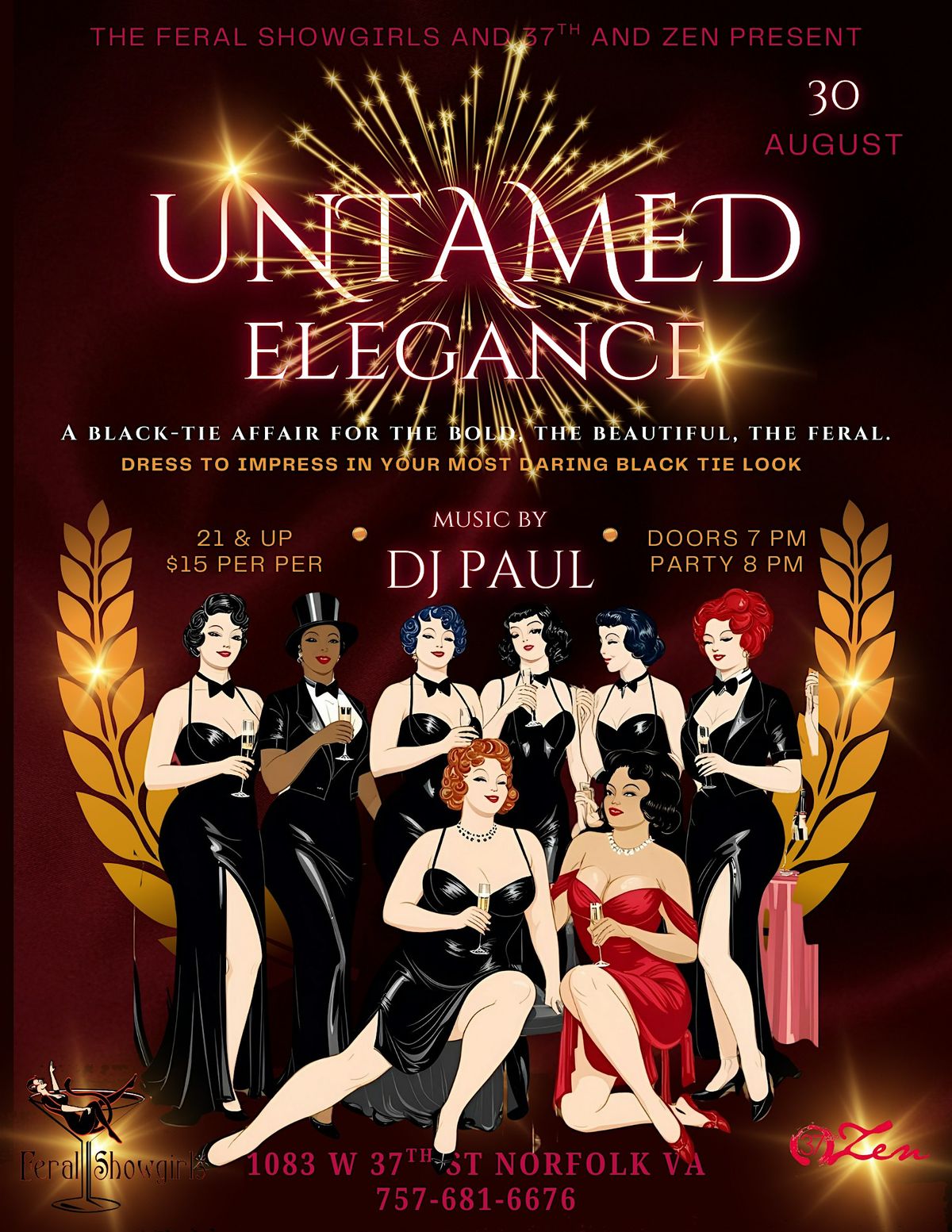Untamed Elegance: A black-tie affair for the bold, the beautiful, the feral, 30 August | Event in Norfolk