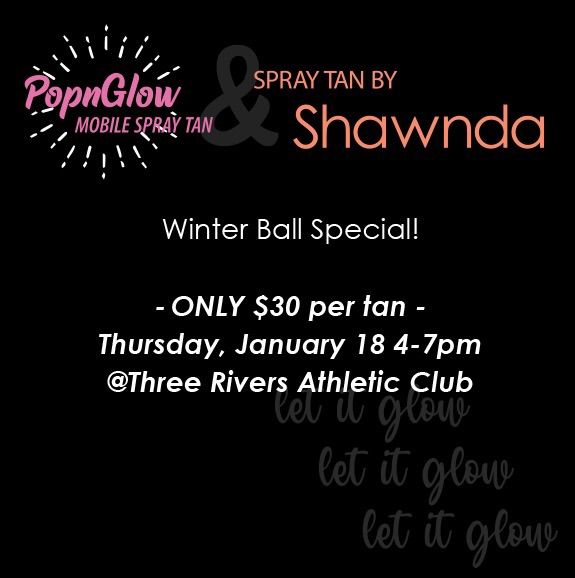 Winterball Spray Tan Event , Three Rivers Athletic Club, Longview