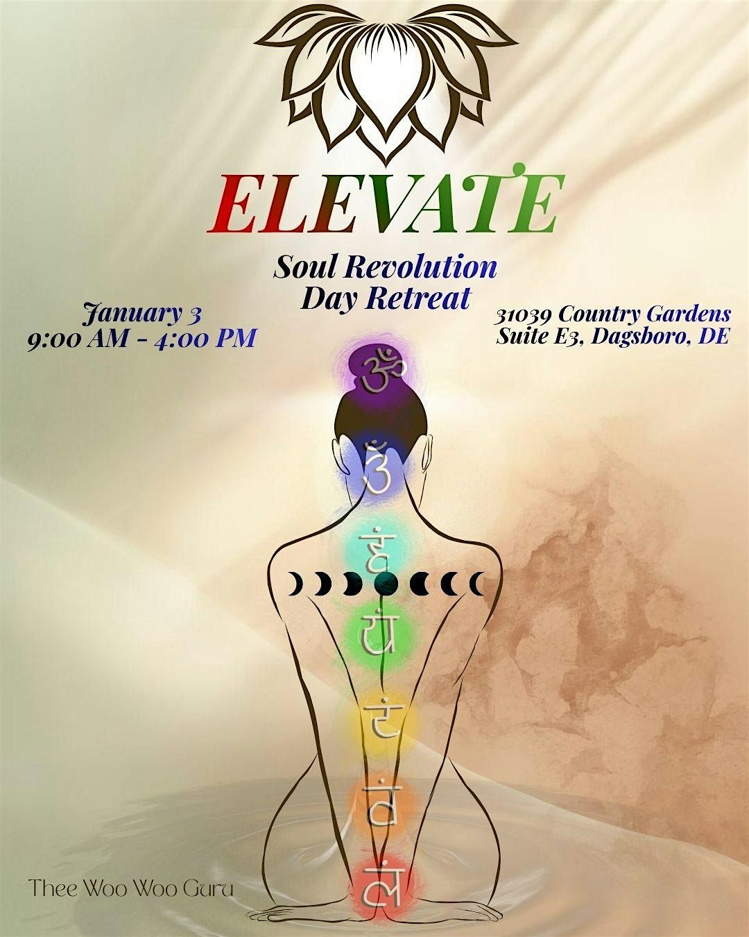 Elevate: Chakra & Soul Revolution Day Retreat, 3 January | Event in Dagsboro | AllEvents