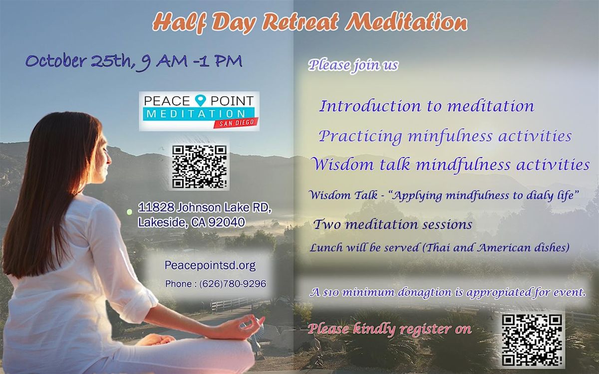 One-Day Retreat; Refresh and Refocus on peaceful in life | Event in Lakeside | AllEvents