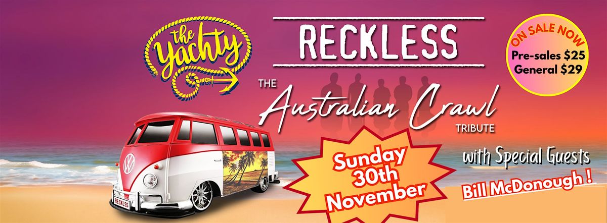 Reckless - The Aussie Crawl Tribute - with special guests, 30 November | Event in Port Douglas | AllEvents