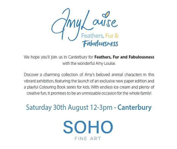 Feathers, Fur and Fabulousness with the wonderful Amy Louise, 30 August | Event in Canterbury | AllEvents