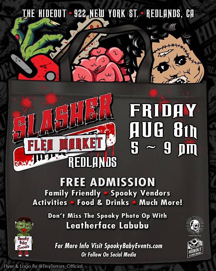 Slasher Flea Market Redlands, 8 August | Event in Redlands | AllEvents
