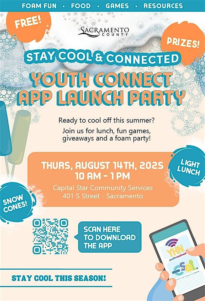 Stay Cool & Connected App Launch Party, 14 August | Event in Sacramento | AllEvents