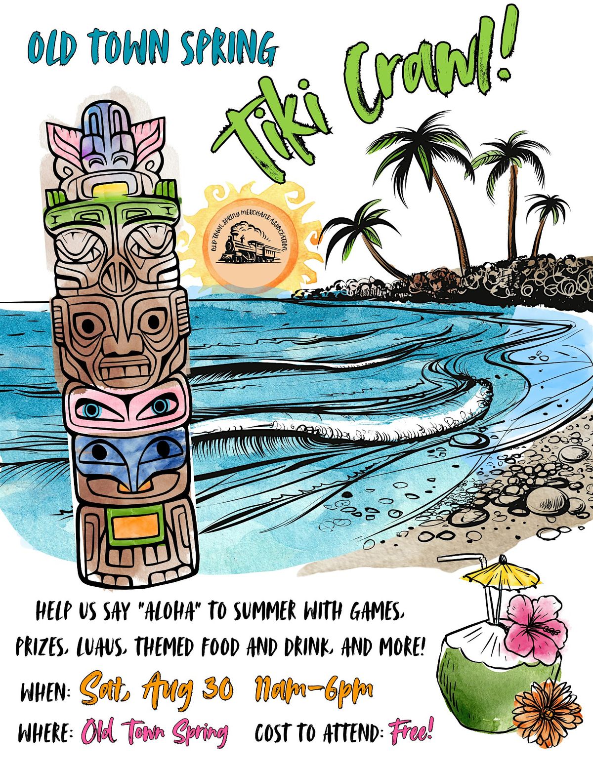 Tiki Crawl In Old Town Spring, 30 August | Event in Spring | AllEvents