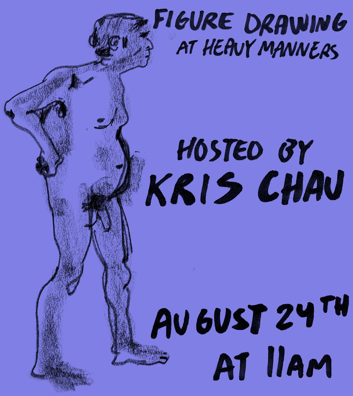 Figure Drawing at Heavy Manners Hosted by Kris Chau (8/24), 24 August | Event in Los Angeles | AllEvents