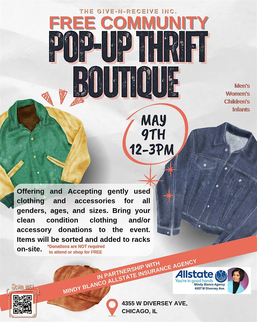 FREE Community Pop-up Thrift Boutique, 9 May | Event in Chicago | AllEvents