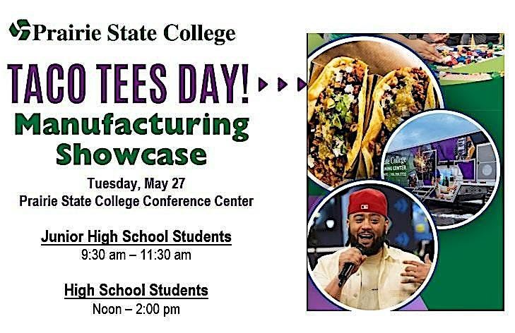 PSC Taco Tees Day – Manufacturing Showcase!, 27 May | Event in Chicago Heights | AllEvents