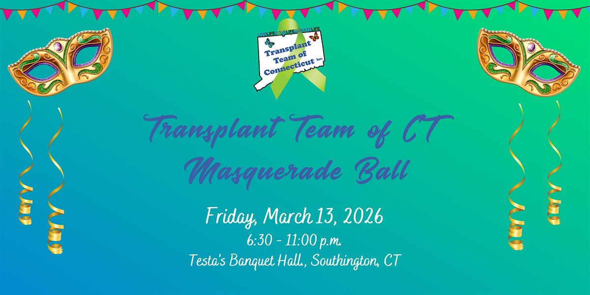 Transplant  Team of CT Masquerade Ball, 13 March | Event in Southington | AllEvents