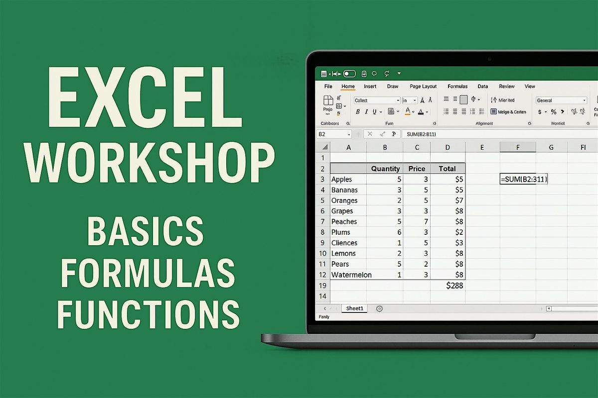 Connect: Excel Essentials, 9 December | Event in Stockton on Tees | AllEvents