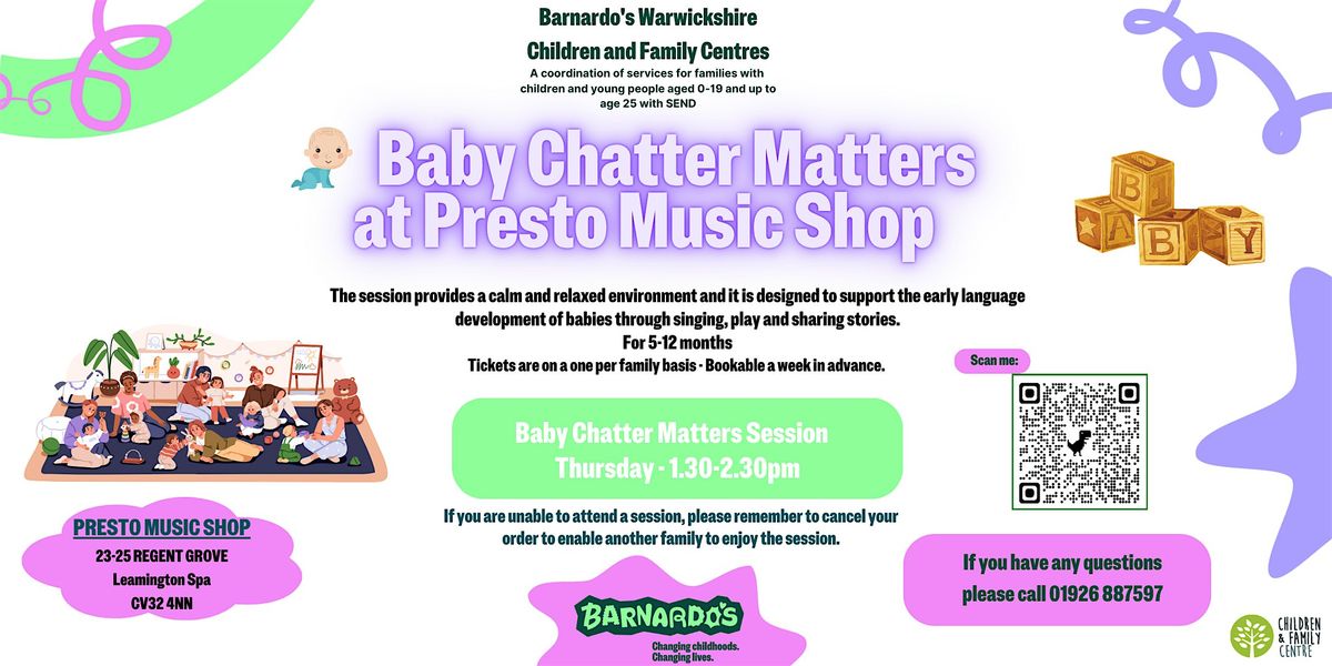 Baby  Chatter Matters - Presto Music - Leamington Spa | Event in Royal Leamington Spa | AllEvents