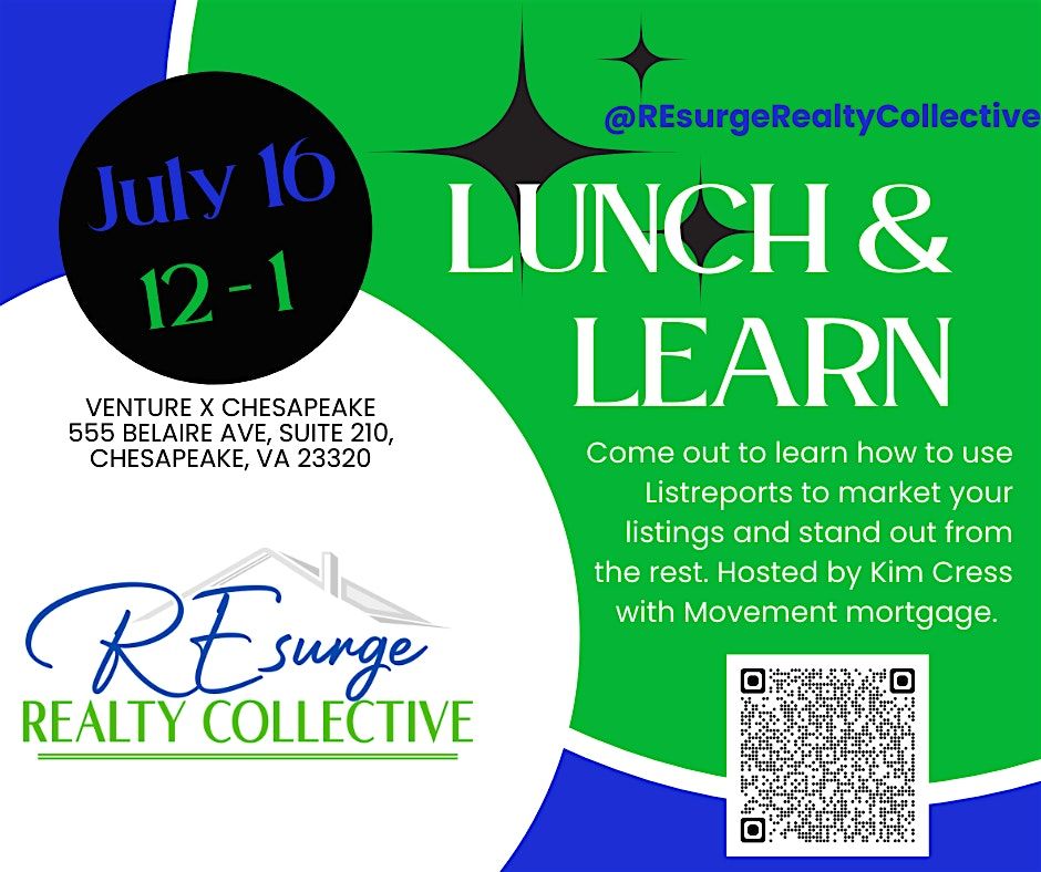 Lunch 7 Learn: Market your listings with ListReports!, 16 July | Event in Chesapeake | AllEvents