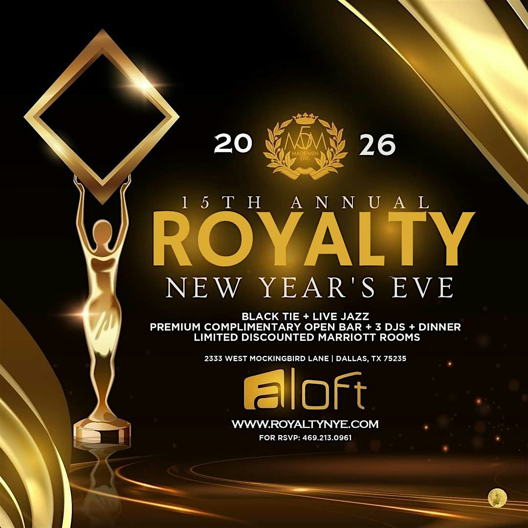 15th Annual New Year's Eve 2026 Champagne Life: ROYALTY MASQUERADE