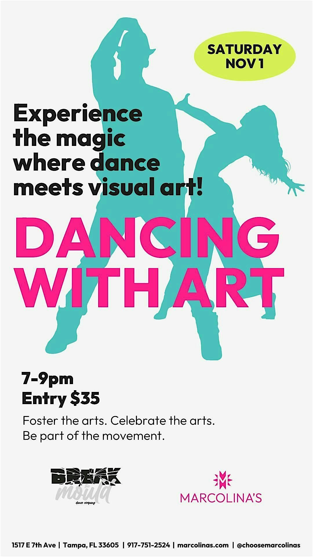 Dancing with Art: Live Performance at Marcolina’s Gallery, 1 November | Event in Tampa | AllEvents