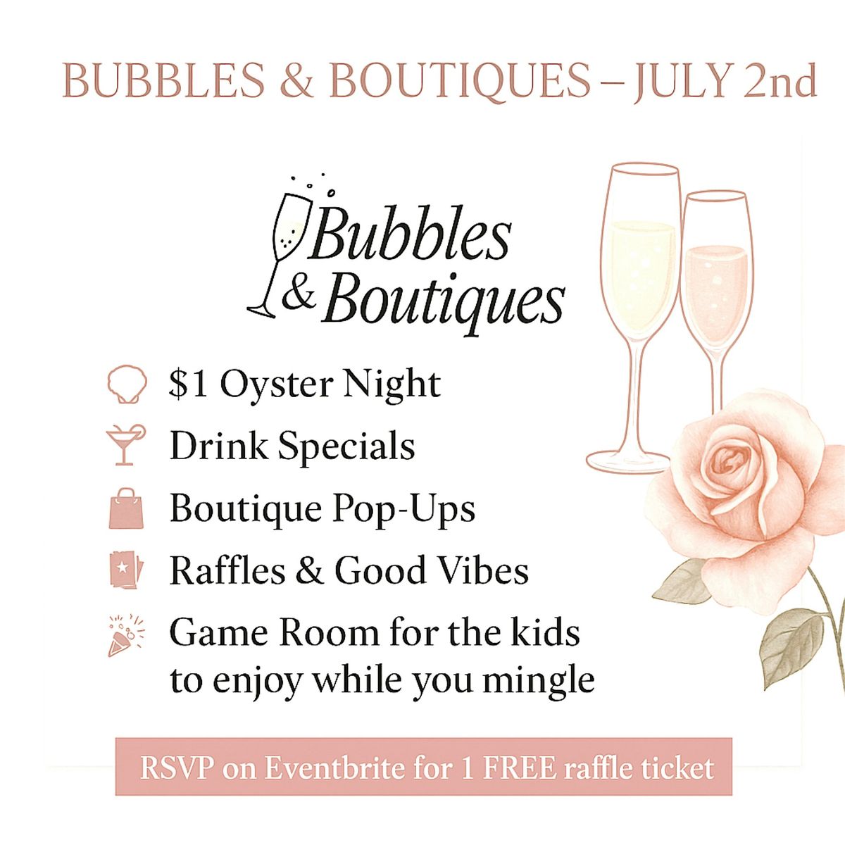 Bubbles & Boutiques - July 2nd Edition, 2 July | Event in Jupiter | AllEvents