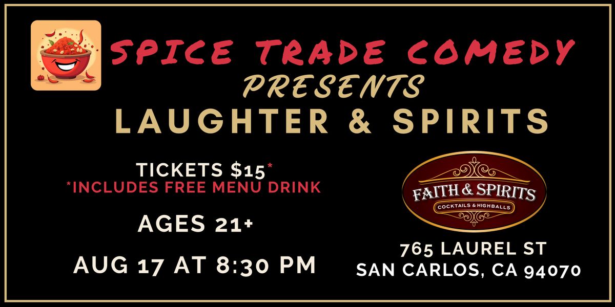 Comedy @ Faith & Spirits | Event in San Carlos | AllEvents
