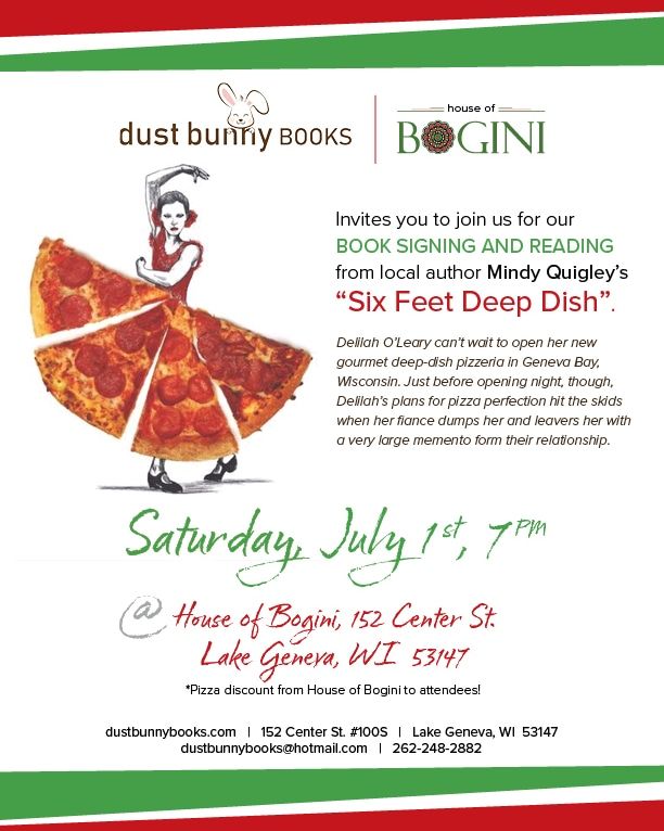 Book Signing & Pizza Night ????, House Of Bogini , Lake Geneva, July 1