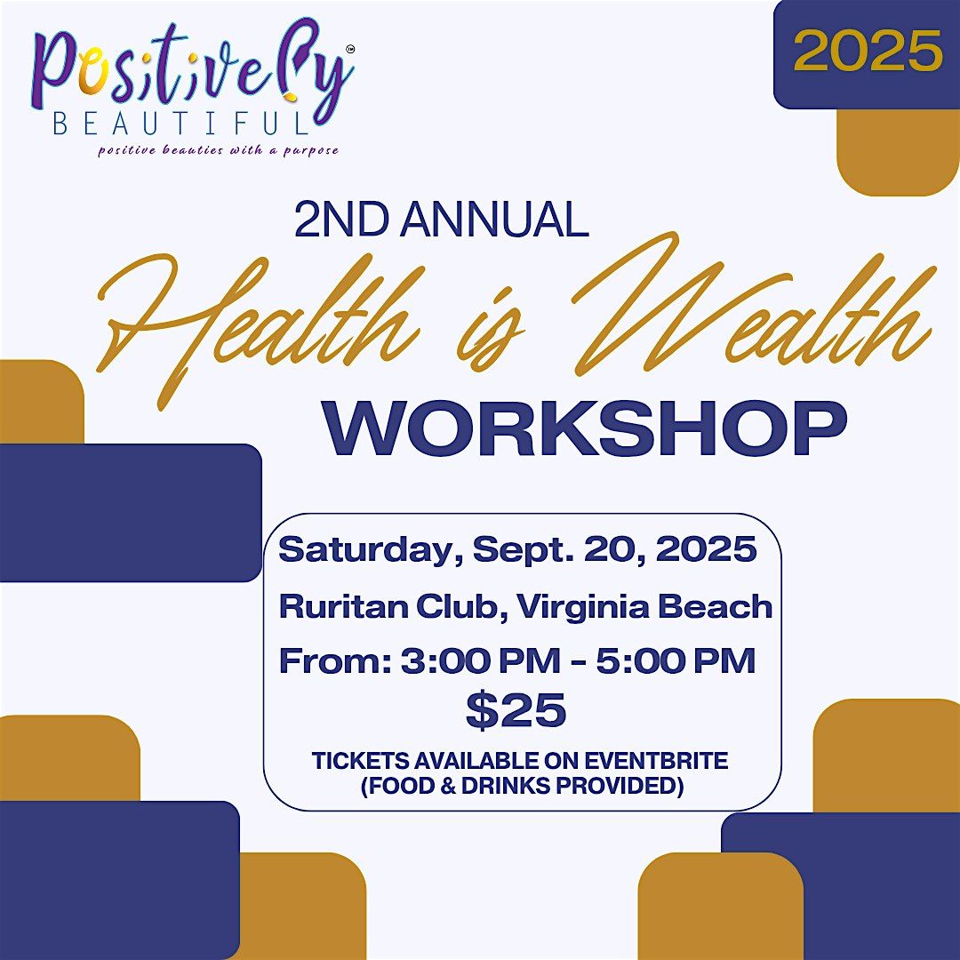 2nd Annual Health is Wealth, 20 September | Event in Virginia Beach | AllEvents
