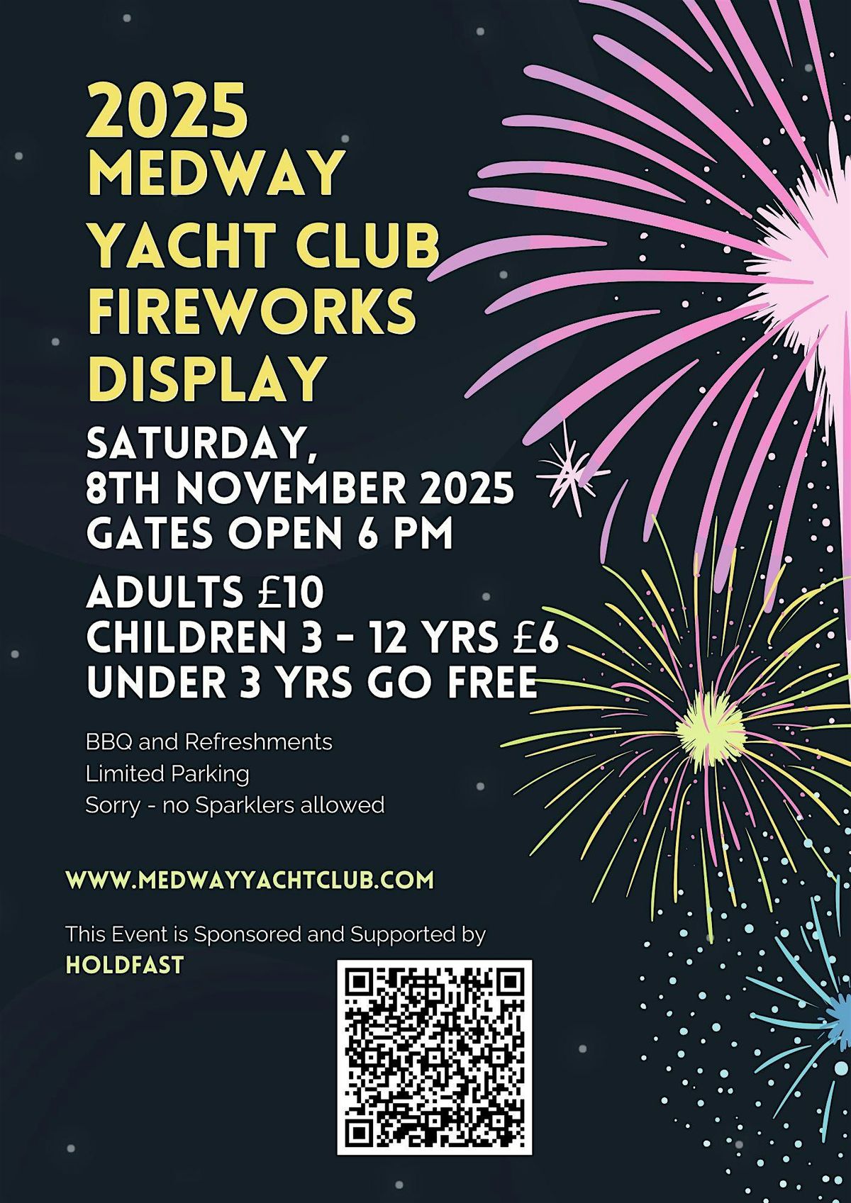 Medway Yacht Club Annual Fireworks Display, 8 November | Event in Upnor | AllEvents