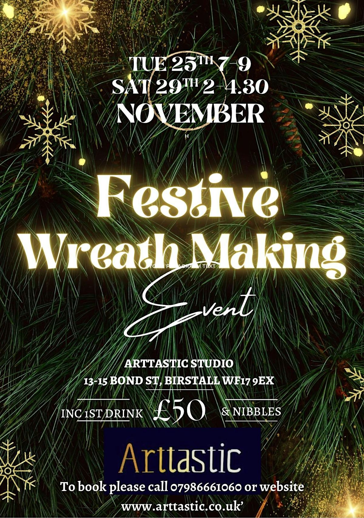 Wreath Making Workshop, 29 November | Event in Birstall | AllEvents