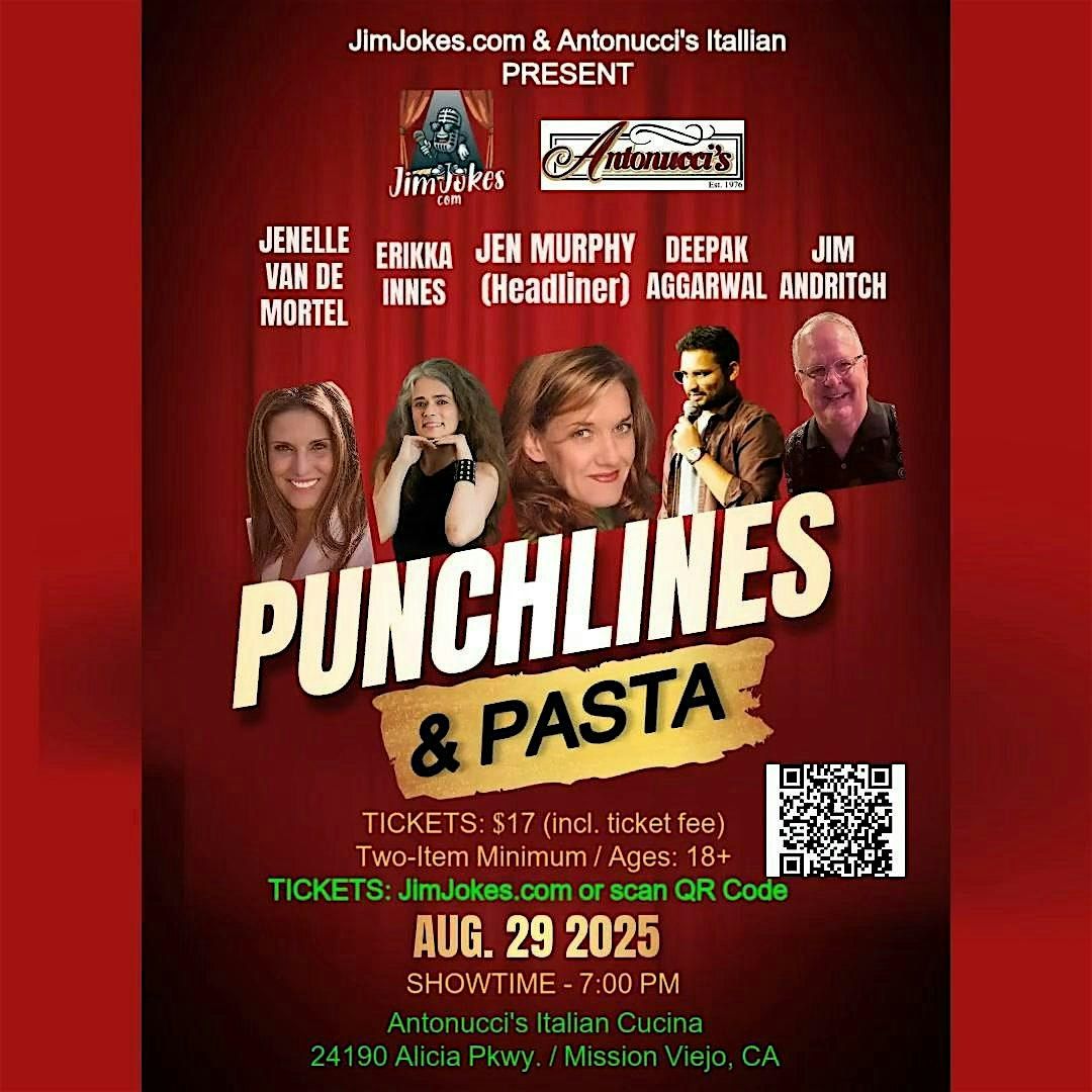Punchlines & Pasta with Jen Murphy, 29 August | Event in Mission Viejo | AllEvents
