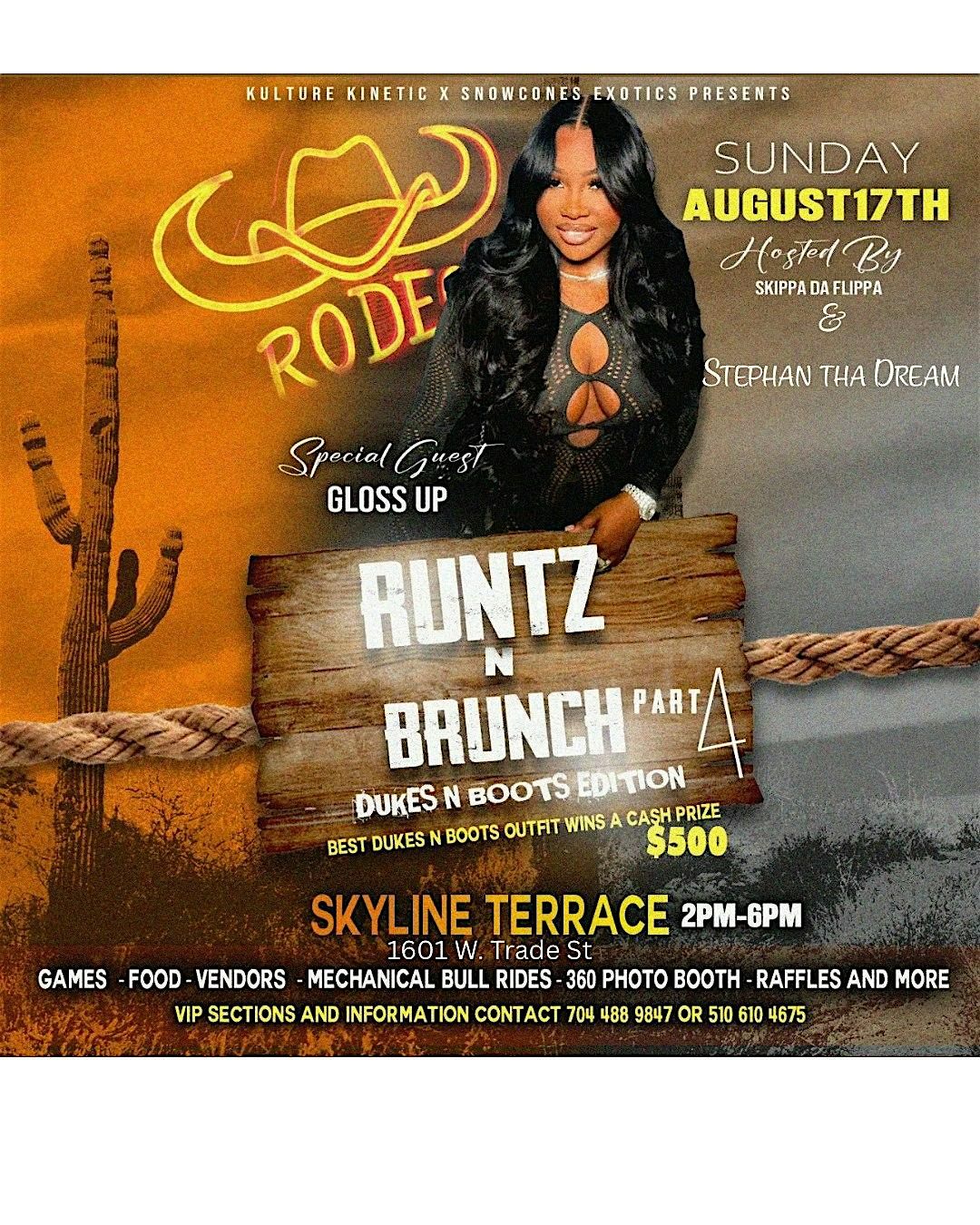 Runtz n Brunch part 4 (Dukes n Boots edition), 17 August | Event in Charlotte | AllEvents