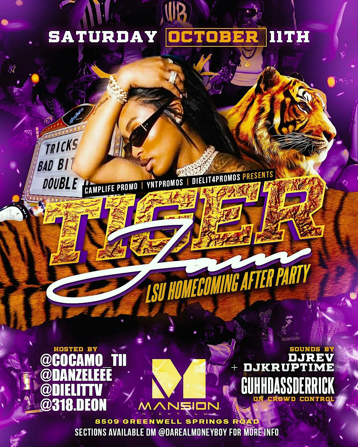 TIGER JAM -LSU HOMECOMING AFTER PARTY, 11 October | Event in Baton Rouge | AllEvents