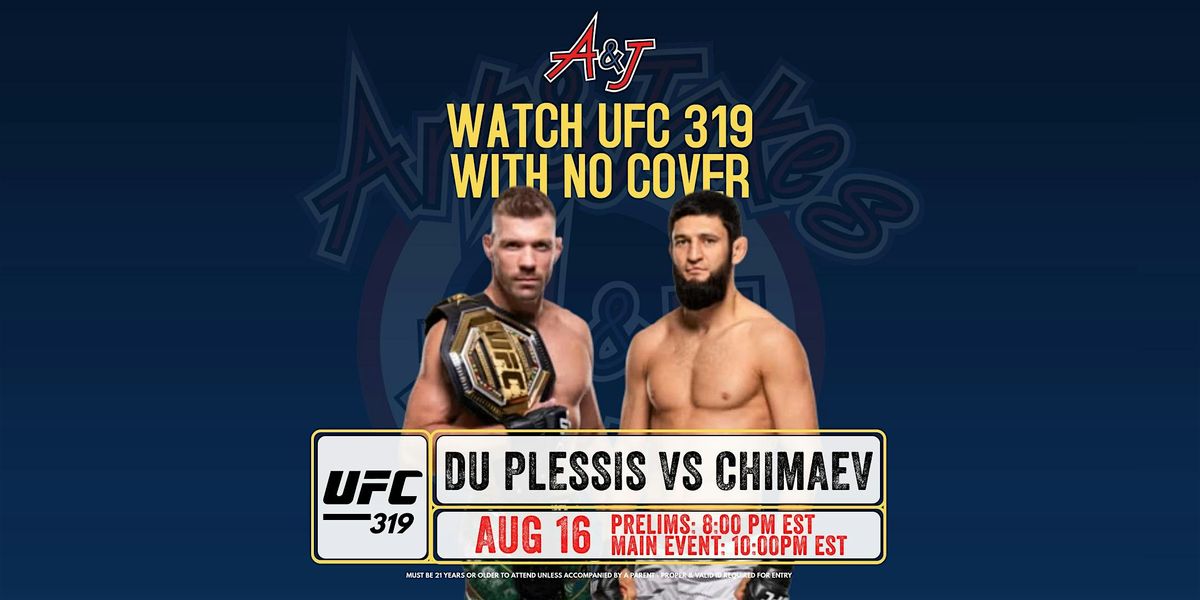 UFC 319 Watch Party @ AJ's Shelby Township, 16 August | Event in Shelby Twp | AllEvents