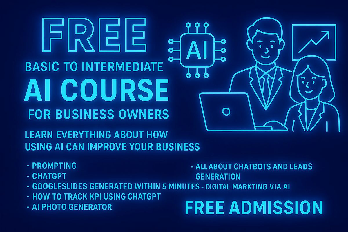 SME AI Bootcamp — 100% Free, No Sales, Just Learning, 11 October | Event in Bishan | AllEvents