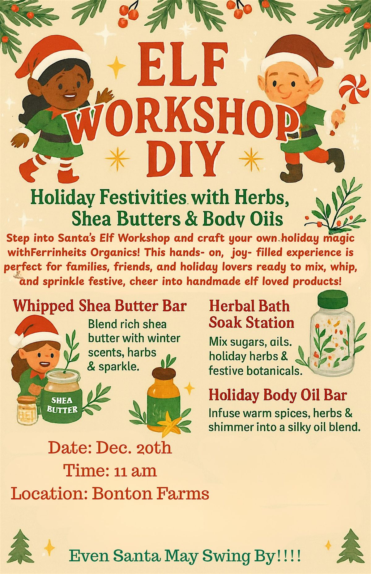 Elf Workshop DIY Holday Edition, 20 December | Event in Dallas | AllEvents