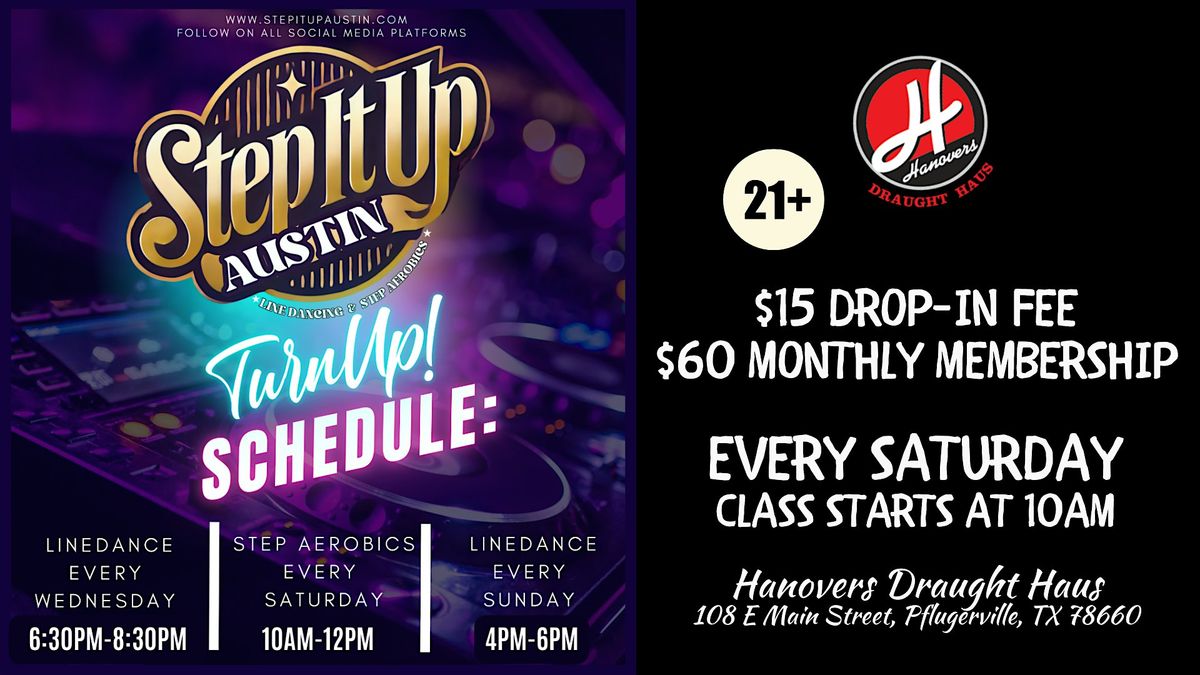 Step It Up ATX: Step Aerobics Dance Class @ Hanovers Pflugerville, 28 June | Event in Pflugerville | AllEvents