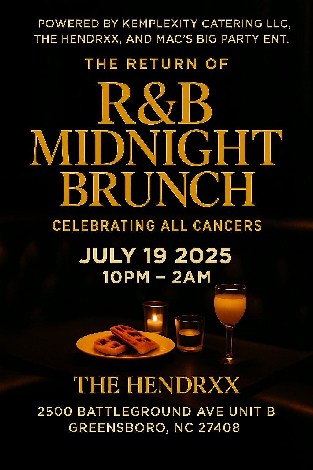 The Return of the R&B Midnight Bruch, 19 July | Event in Greensboro | AllEvents