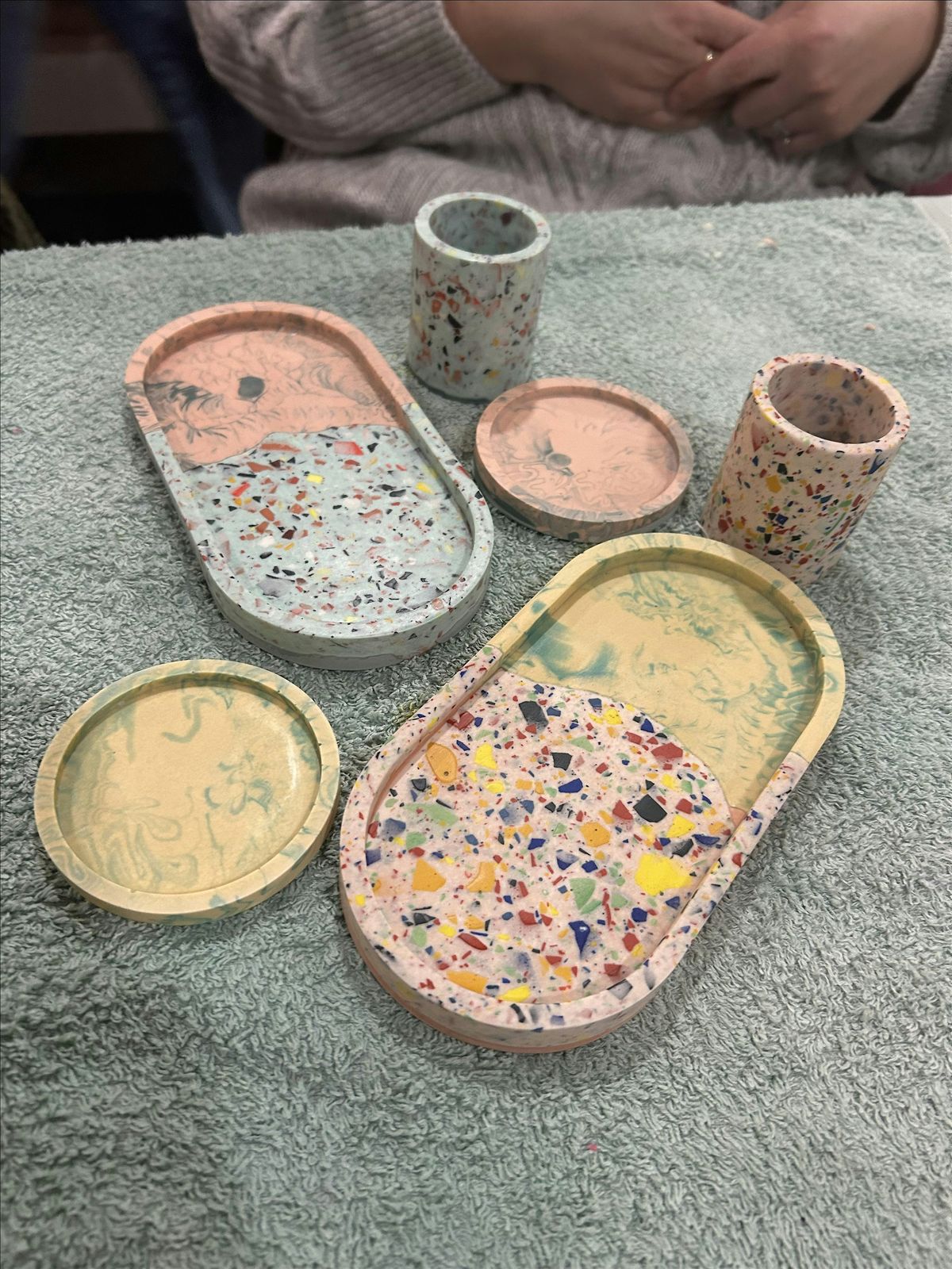 Intro to Jesmonite - The Oval Tray Workshop by Objectify with Coffee & Cake, 19 February | Event in Haworth