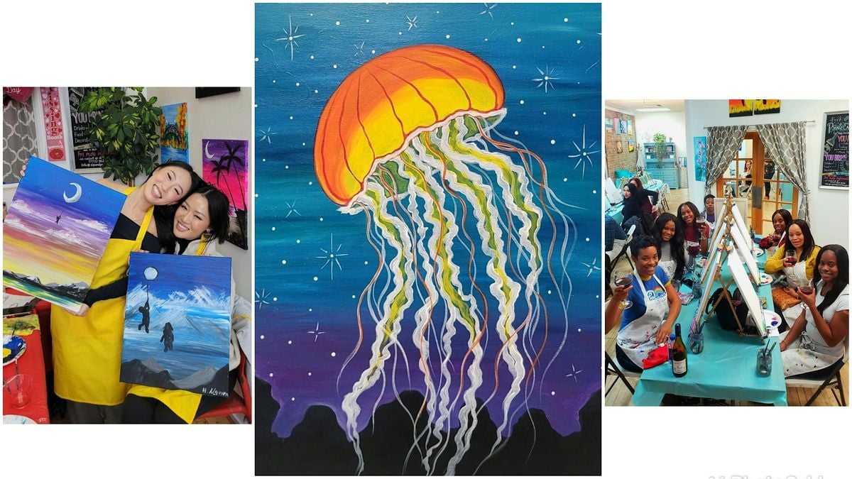 BYOB Sip & Paint Event - "Mystic Jellyfish”, 15 August | Event in Chicago | AllEvents