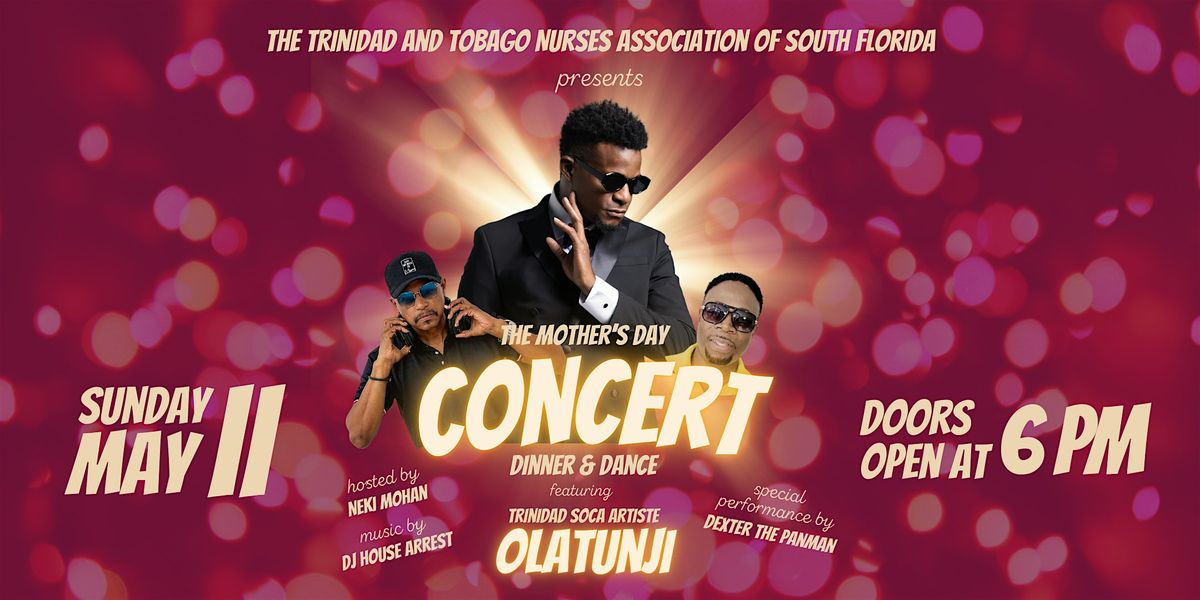 The Mother's Day Concert, Dinner & Dance featuring OLATUNJI LIVE!, 11 May | Event in Pembroke Pines | AllEvents