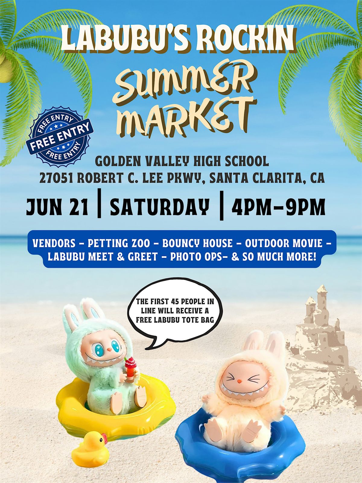LABUBU’S ROCKIN SUMMER MARKET, 21 June | Event in Santa Clarita | AllEvents
