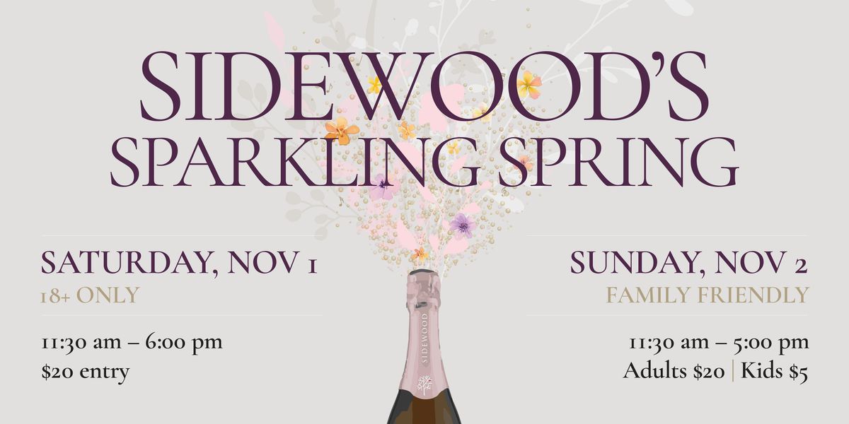 Sidewood's Sparkling Spring Sunday, 2 November | Event in Hahndorf | AllEvents