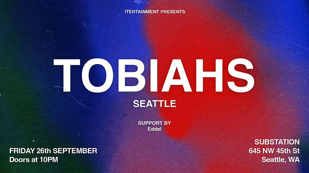 Tobiahs, 26 September | Event in Seattle | AllEvents