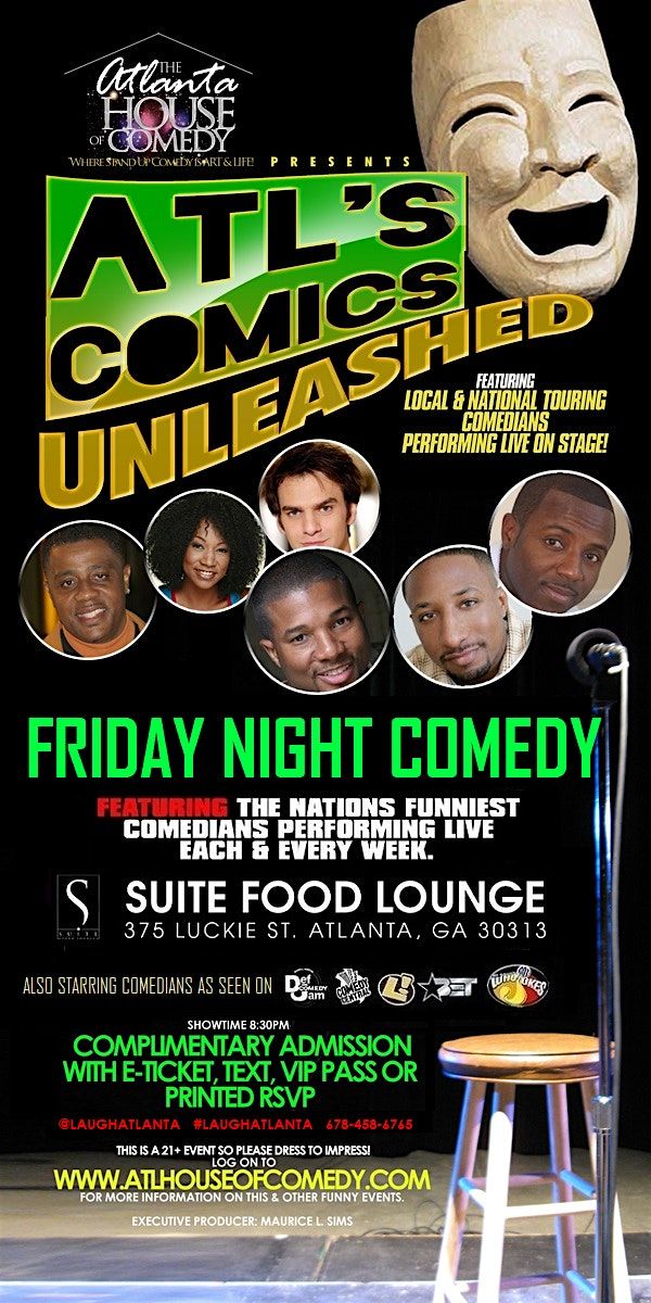ATL's Comics Unleashed at Suite Lounge | Event in Atlanta | AllEvents