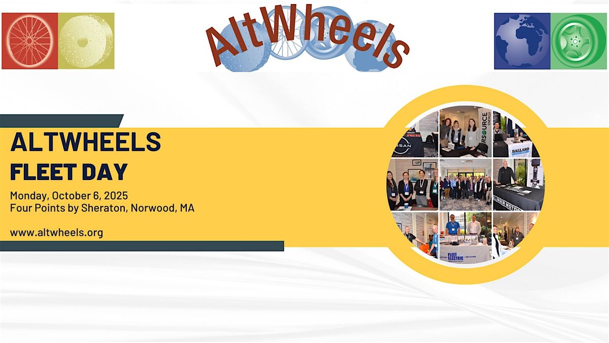 AltWheels Fleet Day, 6 October | Event in Norwood | AllEvents