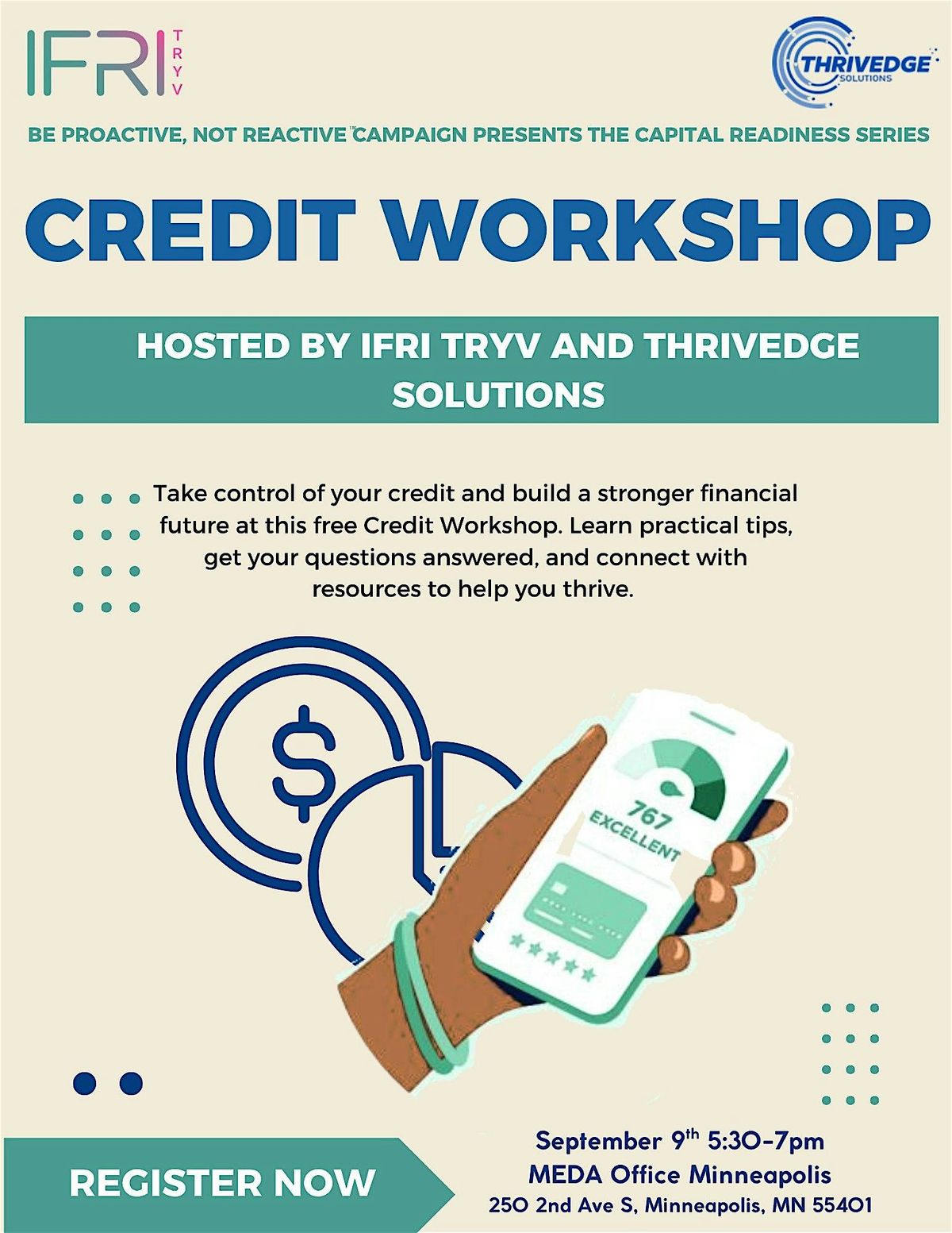 Credit Workshop, 9 September | Event in Minneapolis | AllEvents