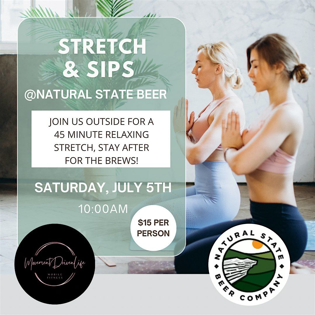 Stretch & Sips at Natural State Beer Co., 5 July | Event in Rogers | AllEvents
