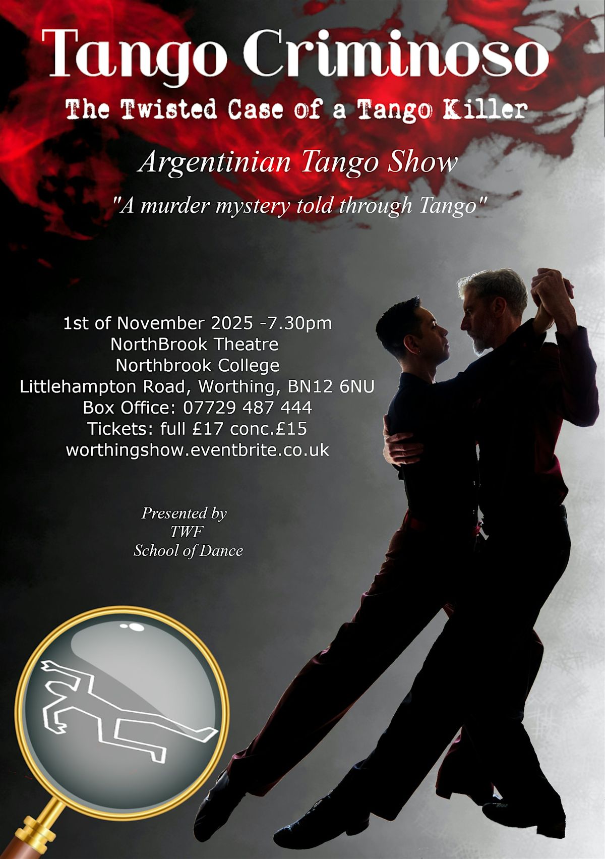 Tango Criminoso - Argentinian Tango Show - WORTHING, 1 November | Event in Goring-by-Sea | AllEvents