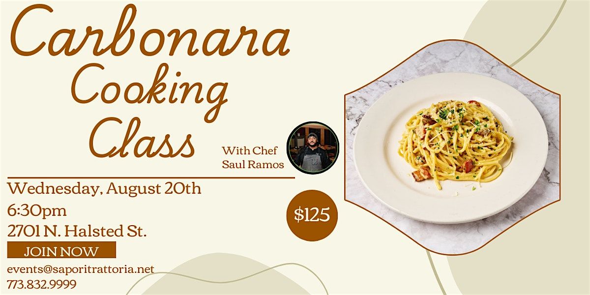 Live Cooking Class with Chef Saul Ramos, 20 August | Event in Chicago | AllEvents