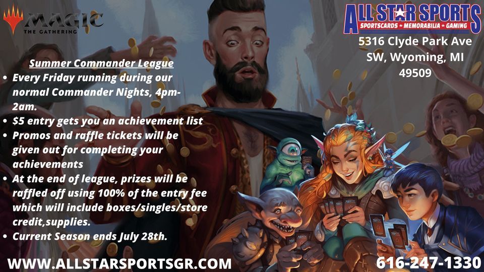 Summer Commander League, AllStar Sports Cards & Gaming, Grand Rapids