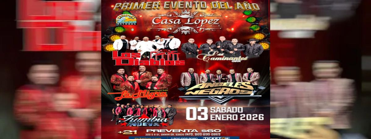 LOS DIABLOS, LOS CAMINANTES & MAS, 3 January | Event in Oxnard | AllEvents