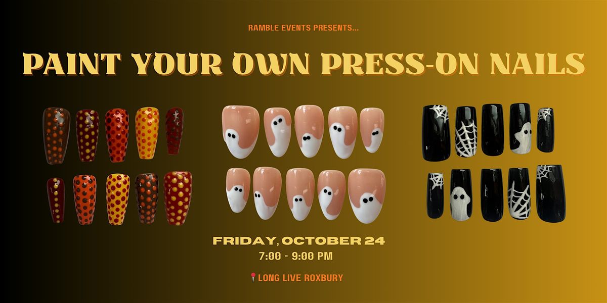 Paint Your Own Press-on Nails - Halloween edition, 24 October | Event in Boston | AllEvents