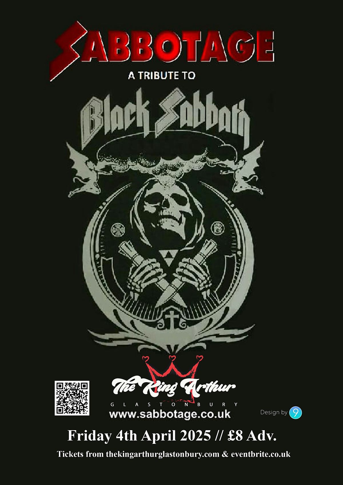 Sabbotage // Black Sabbath Tribute @ The King Arthur, Glastonbury, 27 March | Event in Glastonbury | AllEvents