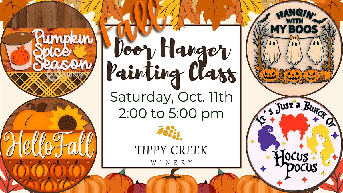 Fall Door Hanger Painting Class | Saturday, Oct. 11th 2pm to 5pm, 11 October | Event in Leesburg | AllEvents